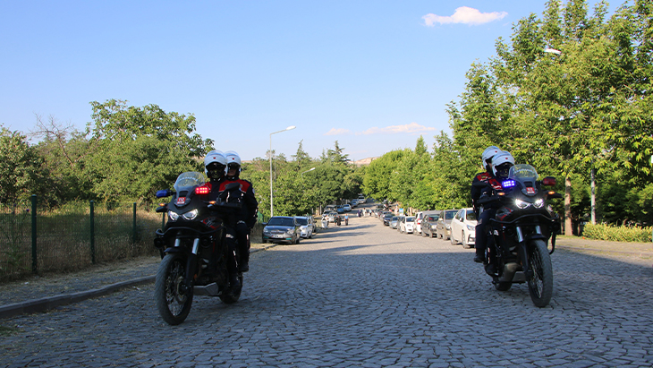 Motorlu Jandarma Timleri görev başında